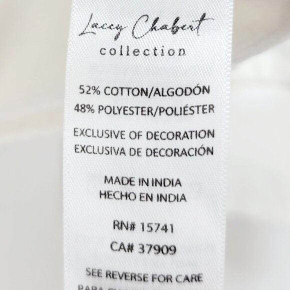 Lacey Chabert Collection White Big As The Sky Embroidered Sweatshirt Size M - Picture 6 of 11